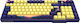 Dark Project KD98A Sunset Gaming Mechanical Keyboard with G3MS Sapphire switches and RGB lighting (English UK) Purple
