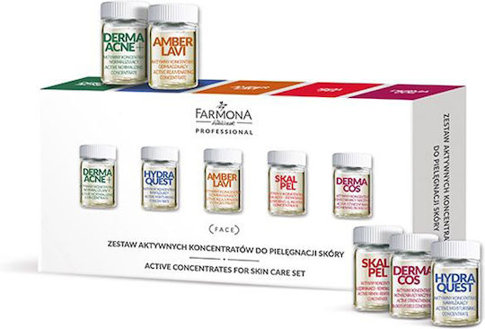 Farmona Сет активни грижи за кожата Концентрати Derma Acne + * 2 Hydra Quest * 2 Amber Lavi * 2 Скалпел * 2 Дермакос * 2 10х5мл