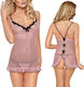 Boss Of Toys Σετ Sexy Babydoll με Δαντέλα Ροζ