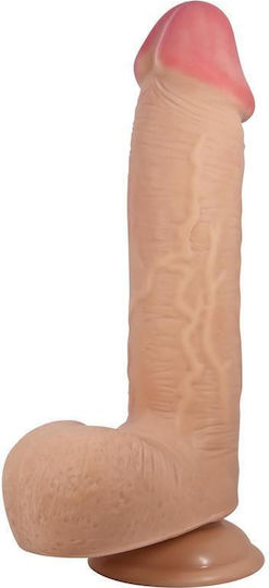 Pretty Love Glass Dildo with Balls and Suction Cup Flesh 23.4cm