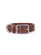 My Family Hundehalsband Leder in Braun Farbe Groß