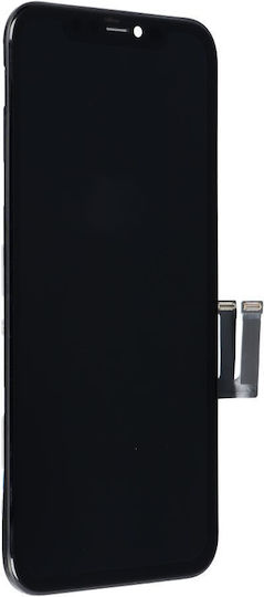 Οθόνη mit Touch-Mechanismus und Rahmen für iPhone 11. (Schwarz)