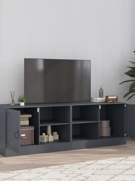 Living Room TV Unit Charcoal L67xW39xH44cm