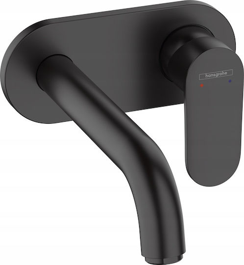 Hansgrohe Σετ Μίκτης & Στόμιο Εντοιχισμού για Ντουζιέρα Ασημί
