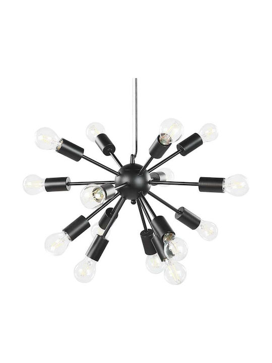 Beliani Suspendat Candelabru Negru