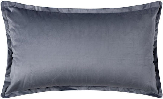 Silk Fashion Față De Pernă A804 Din Catifea Gri Închis 35x60cm