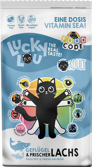 Lucky Lou Food Code Adult Poultry & Fresh Salmon 750g