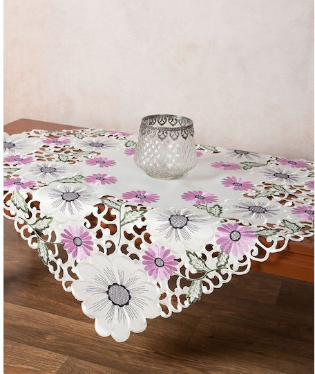 Silk Fashion Καρέ Κοφτό Μώβ (291) 60x60εκ.