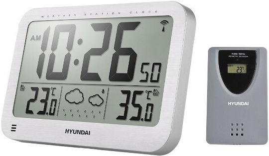 Hyundai WS2331 Wireless Stație meteorologică Digital De masă Argint