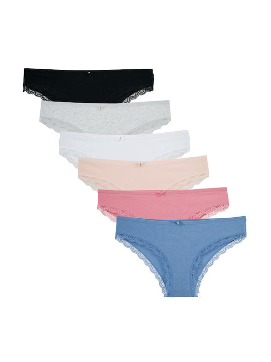 Bonito Baumwolle Damen Slip MultiPack