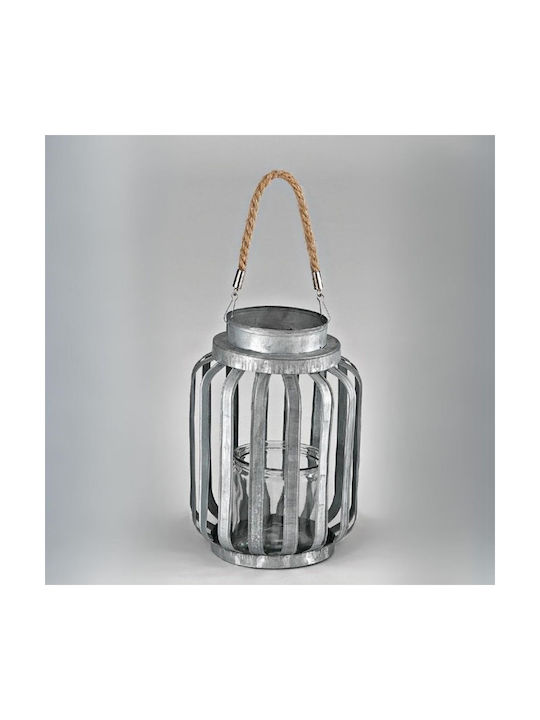 Metallic Lantern Silver