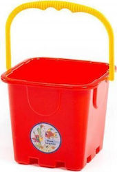 Wader Beach Bucket Set with Accessories Red 16cm