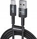 Spacecase USB 2.0 Cable USB-C male - USB-A Μαύρο 2m 121290