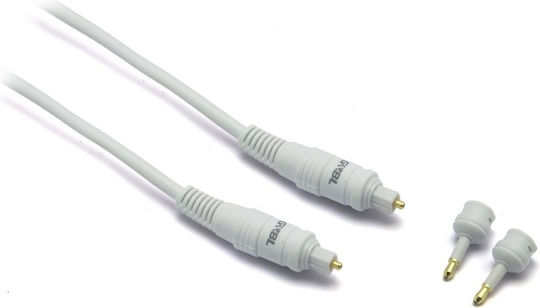 Optisches Audiokabel TOS männlich - TOS männlich Weiß 1m (G&BL-061058)