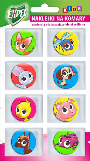 Bros Expel Insect & Pest Repellents Stickers Suitable for Children 8 Pieces