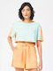 Γυναικείο Αθλητικό Crop T-shirt Surf Spray Marl & Orange Chiffon Marl