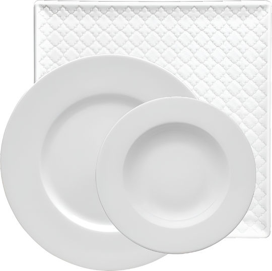 Lubiana White Porcelain Dinnerware Set 20pcs