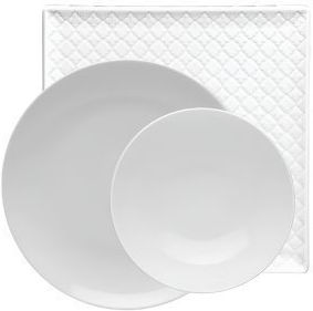 Lubiana White Porcelain Dinnerware Set 20pcs