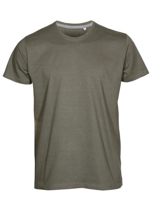 Keya Men's Short Sleeve Promotional T-Shirt Khaki