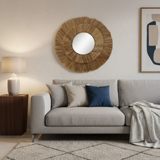 Inart Krava Μπεζ Διαμέτρου 77cm Inart Krava Μπεζ Διαμέτρου 77cm