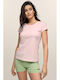 Damen Sport Bluse Pink