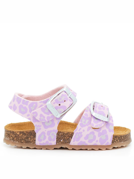 Plakton Παιδικά Πέδιλα Leopard Lilac