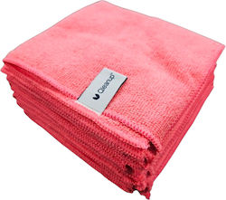 York Cleaning Cloths with Microfibers General Use Red 30x30cm 10pcs York Cleaning Cloths with Microfibers General Use Red 30x30cm 10pcs
