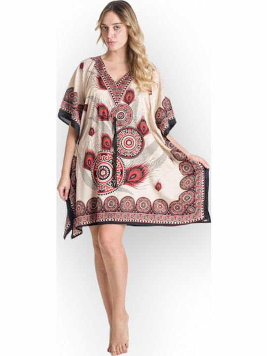 Rima Beachwear Γυναικείο Καφτάνι Παραλίας Μπορντώ