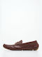 Boss Shoes Men's Leather Loafers Cognac Enno