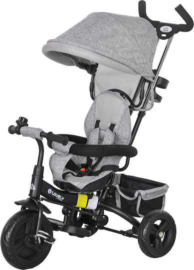 HomCom HomCom Kinderdreirad Wandelbar mit Elterngriff 6 in 1 für 1-5 Jahre Grau