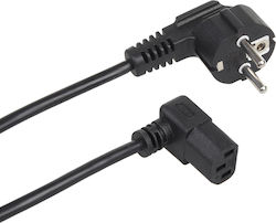 Maclean Power Cable Mctv-851 3 Pin Eu Plug 1.5m Black