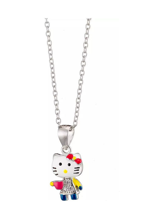 Oxzen Hello Kitty Kinderhalskette Hallo Kitty mit Kette SC00547
