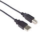 PremiumCord Редовна USB 2.0 до микро USB кабел Черен 1м (2960103209731) 1бр
