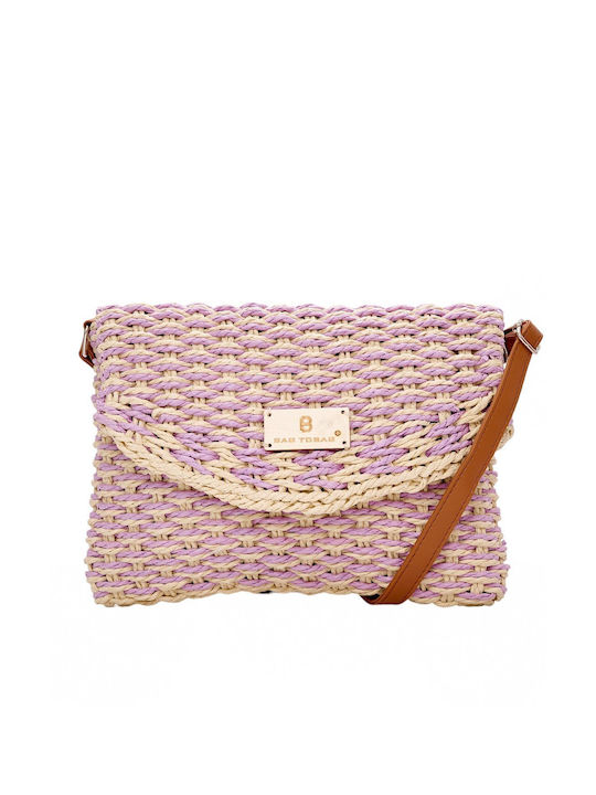 Bag to Bag Ψάθινος Women's Envelope Purple