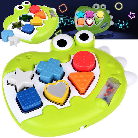 Jokomisiada Formensortierspiel Dinosaur mit Musik, Licht und Geräuschen für 12++ Monate