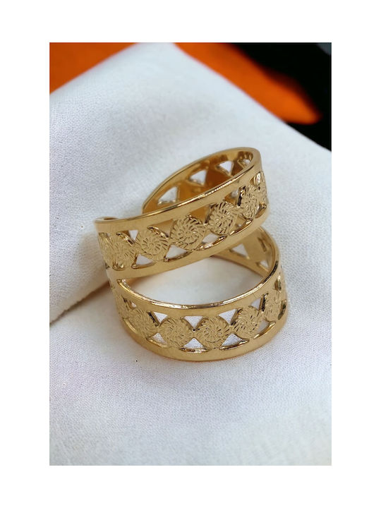 Women's Gold Plated Steel Ring