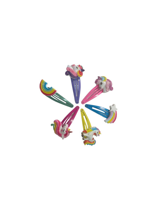 Ro-Ro Accessories Σετ Παιδικά Κοκαλάκια με Κλιπ σε Μωβ Χρώμα 2τμχ