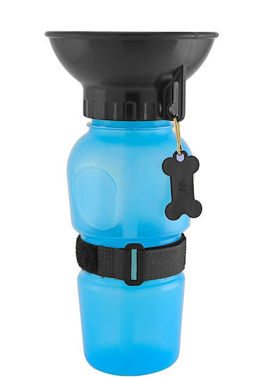 Sticlă Apă pentru Câine & Pisică 500ml în Culoare Albastru