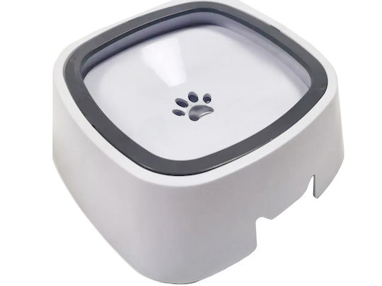 Bol Mâncare pentru Câine & Pisică 1.5lt în Culoare Alb