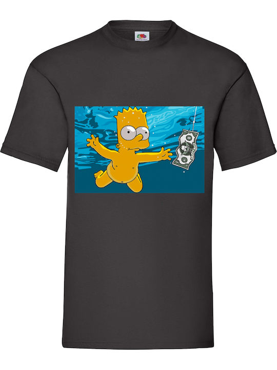 Fruit of the Loom The Simpsons Family The Nirvana Baby Bart Blouse Nirvana Black Cotton