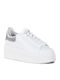 Moby Women's Sneakers White Silver