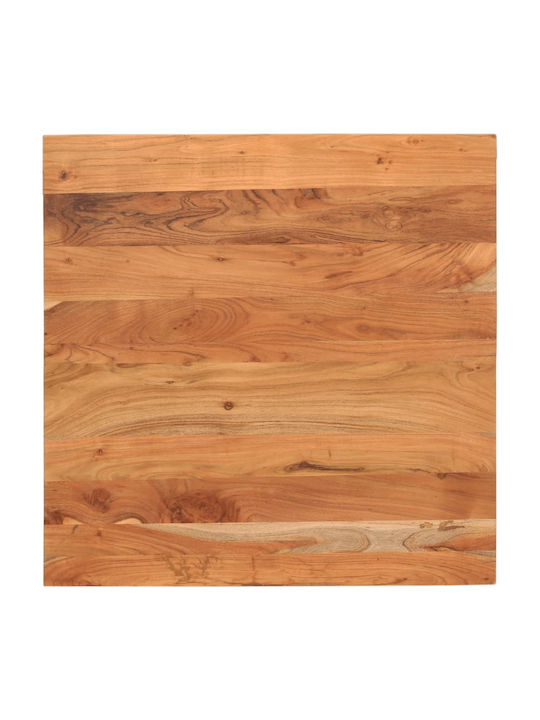 vidaXL Square Table Surface made of Solid Wood Brown 70x70x3.8cm 370997 1pcs