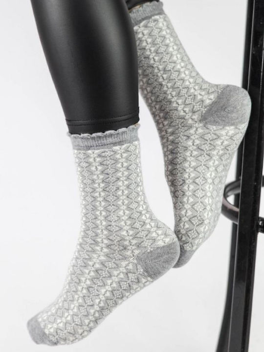 Pamela Femei Șosete Light Grey 1Pachet