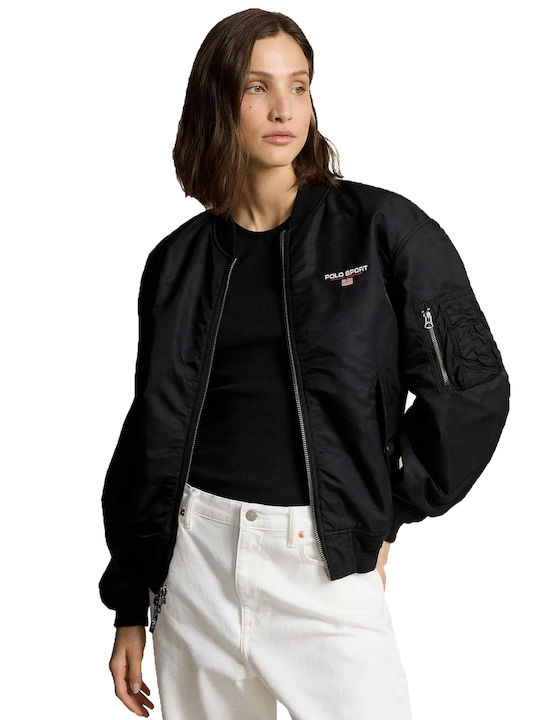 Ralph Lauren Women's Short Lifestyle Jacket for Winter Black