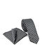 Legend Accessories Set de Cravată pentru Bărbați Tipărit în Culorea Negru