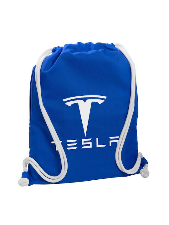 Koupakoupa Tesla Motors Τσάντα Πλάτης Γυμναστηρίου Μπλε