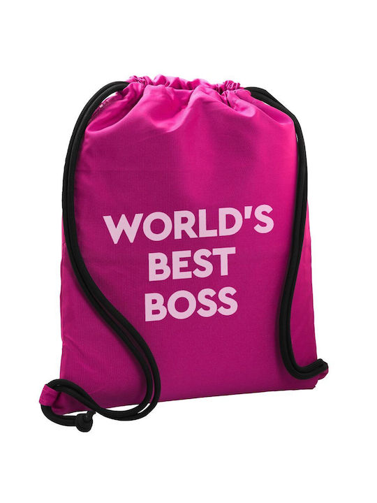 Koupakoupa World's Best Boss Τσάντα Πλάτης Γυμναστηρίου Μωβ