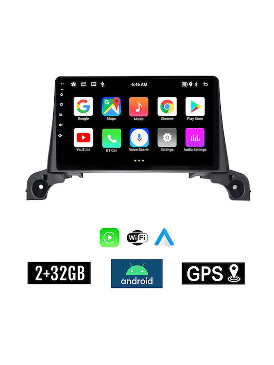 Kirosiwa Car Audio System for Peugeot 5008 2017 (Bluetooth/USB/AUX/WiFi/GPS/Apple-Carplay/Android-Auto) with Touch Screen 9"