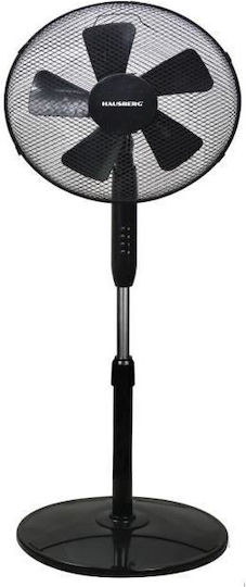 Hausberg Hausberg Pedestal Fan 55W Fan Diameter 40cm Black