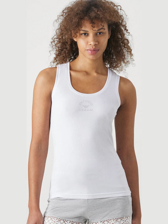 Women's Blouse Cotton Sleeveless White
